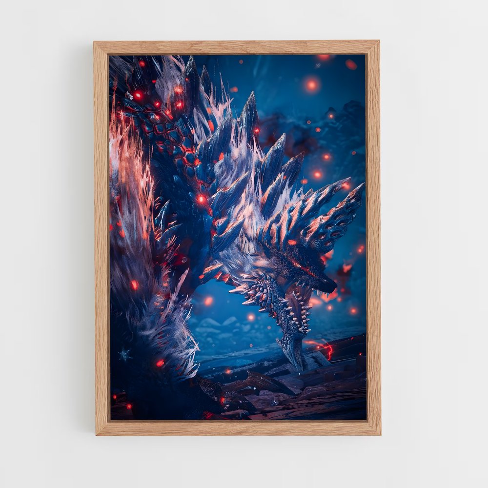 Poster Chasseur de Monstres Écarlate – affiche Monster Hunter (vue 4)