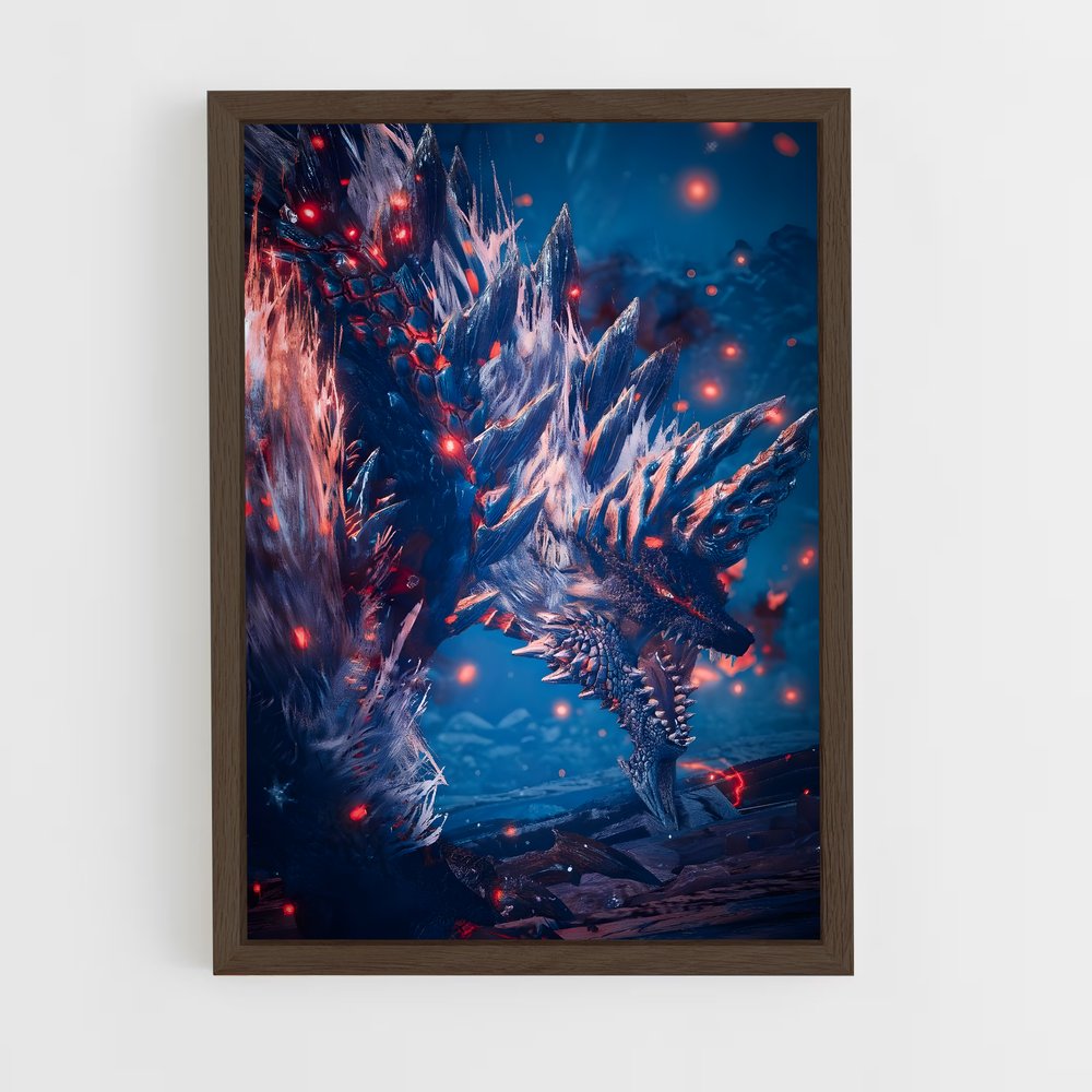 Poster Chasseur de Monstres Écarlate – affiche Monster Hunter (vue 5)