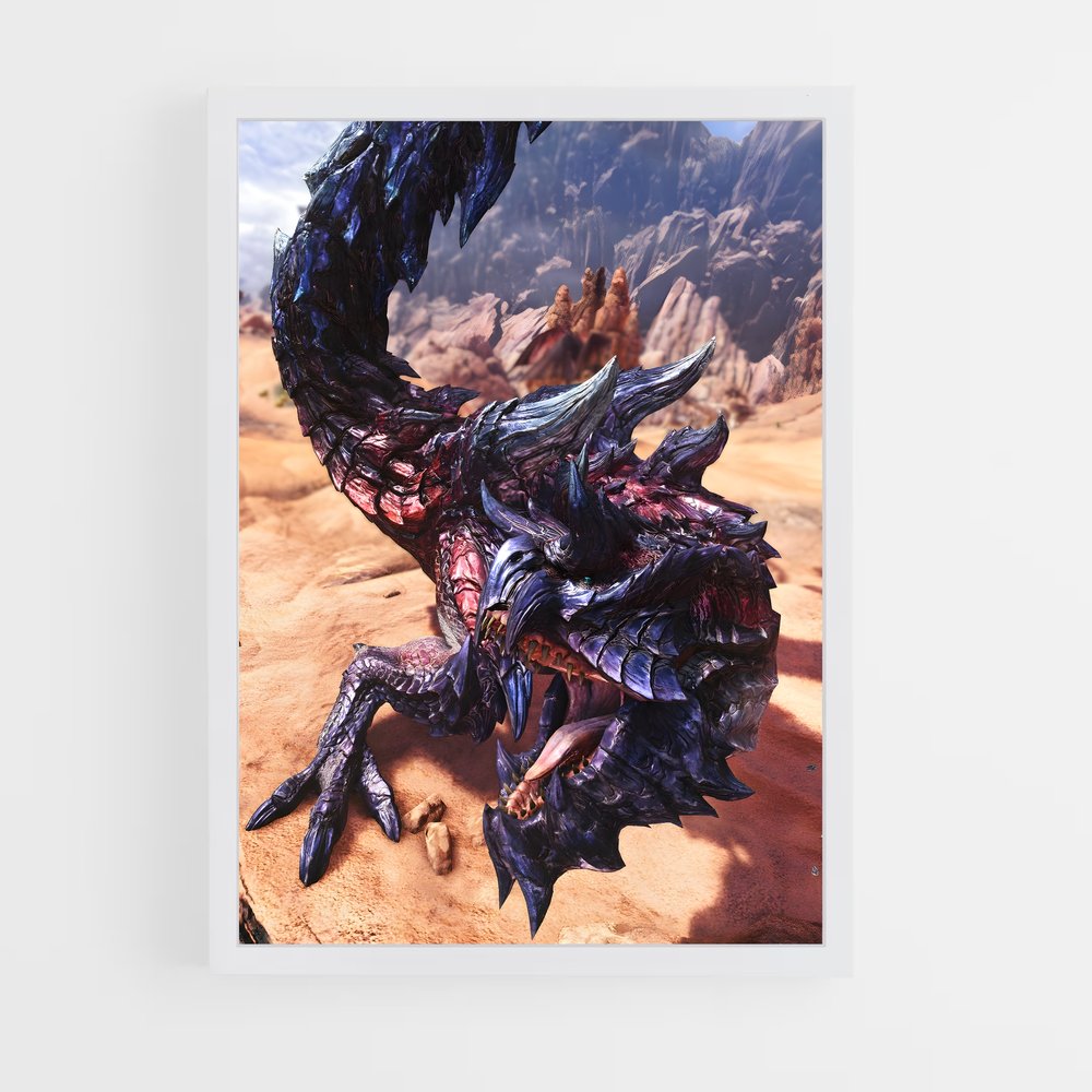 Poster Chasseur de Monstres Scorpion – affiche Monster Hunter (vue 3)