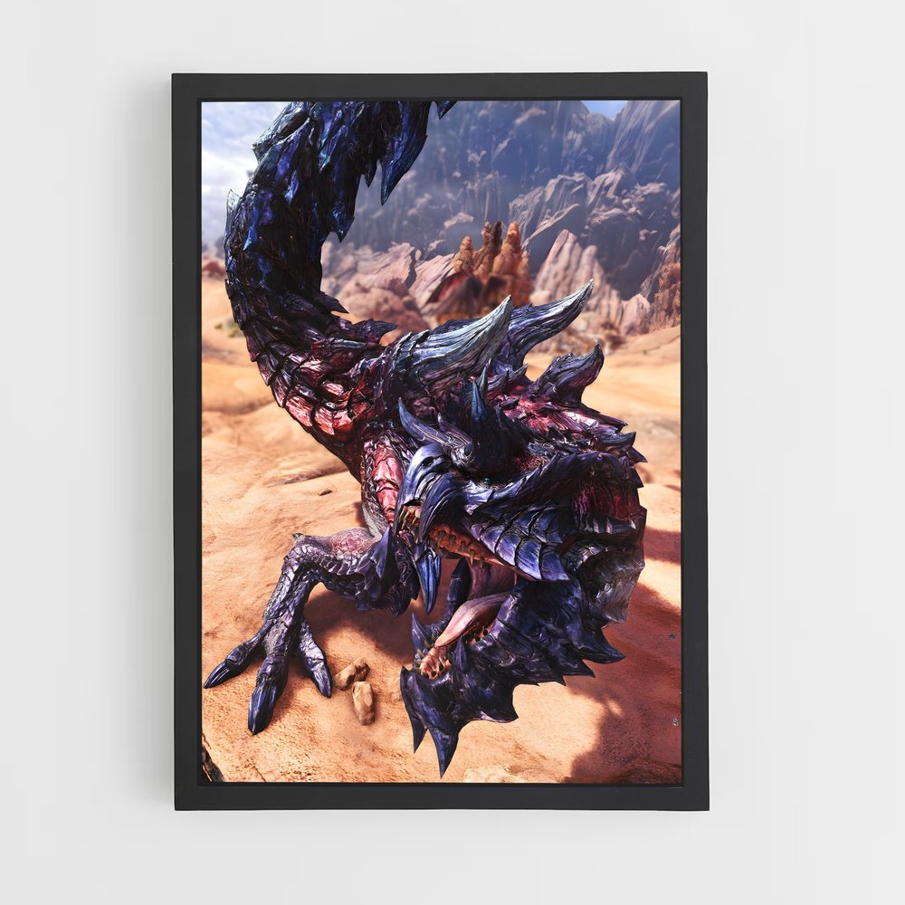 Poster Chasseur de Monstres Scorpion – affiche Monster Hunter (vue 2)
