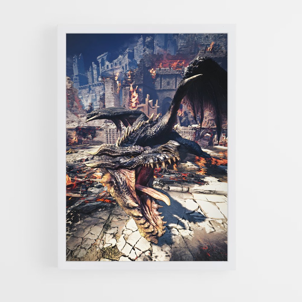 Poster Dragon Ravageur – affiche Monster Hunter (vue 3)