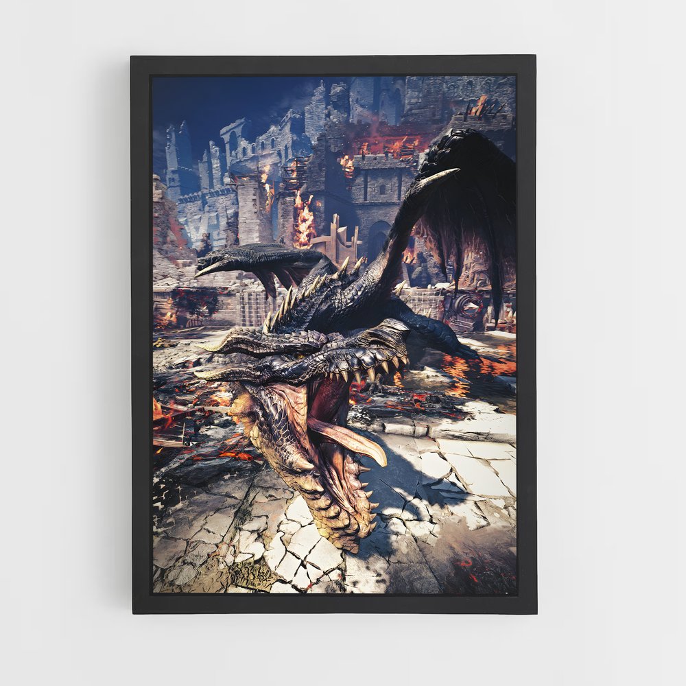 Poster Dragon Ravageur – affiche Monster Hunter (vue 2)