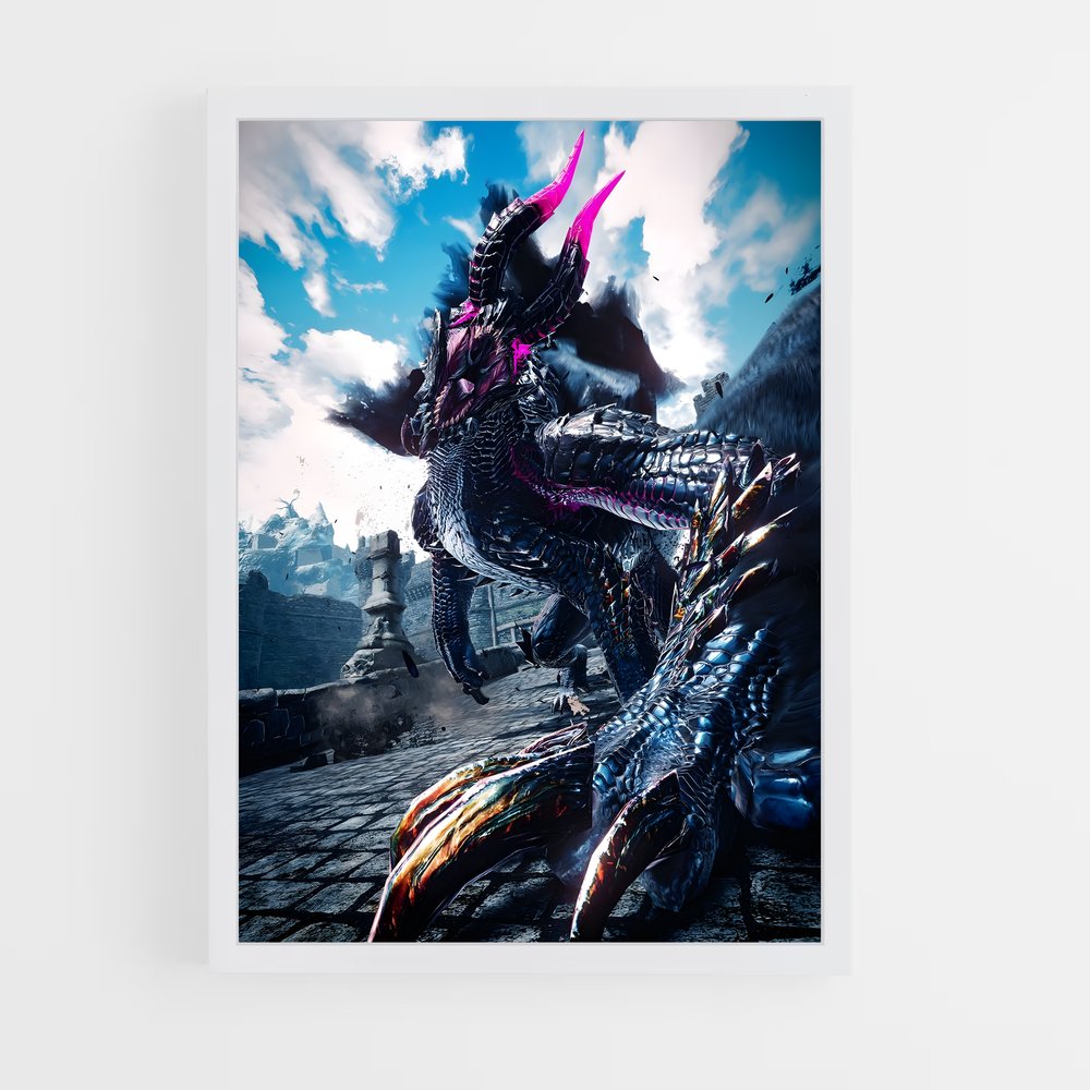 Poster Dragon Épique – affiche Monster Hunter (vue 3)
