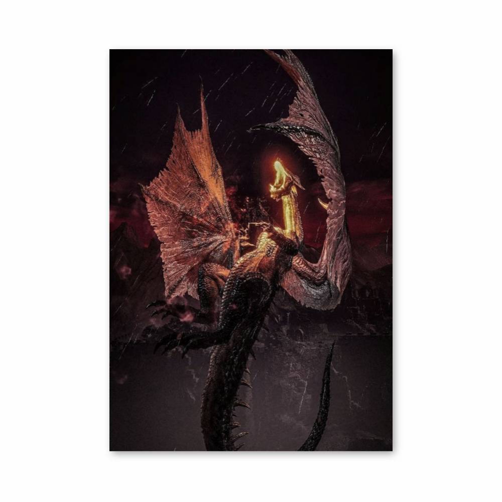Poster Dragon Infernal – affiche Monster Hunter