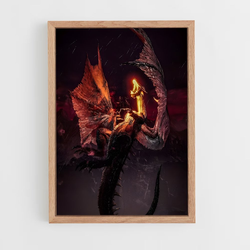 Poster Dragon Infernal – affiche Monster Hunter (vue 4)