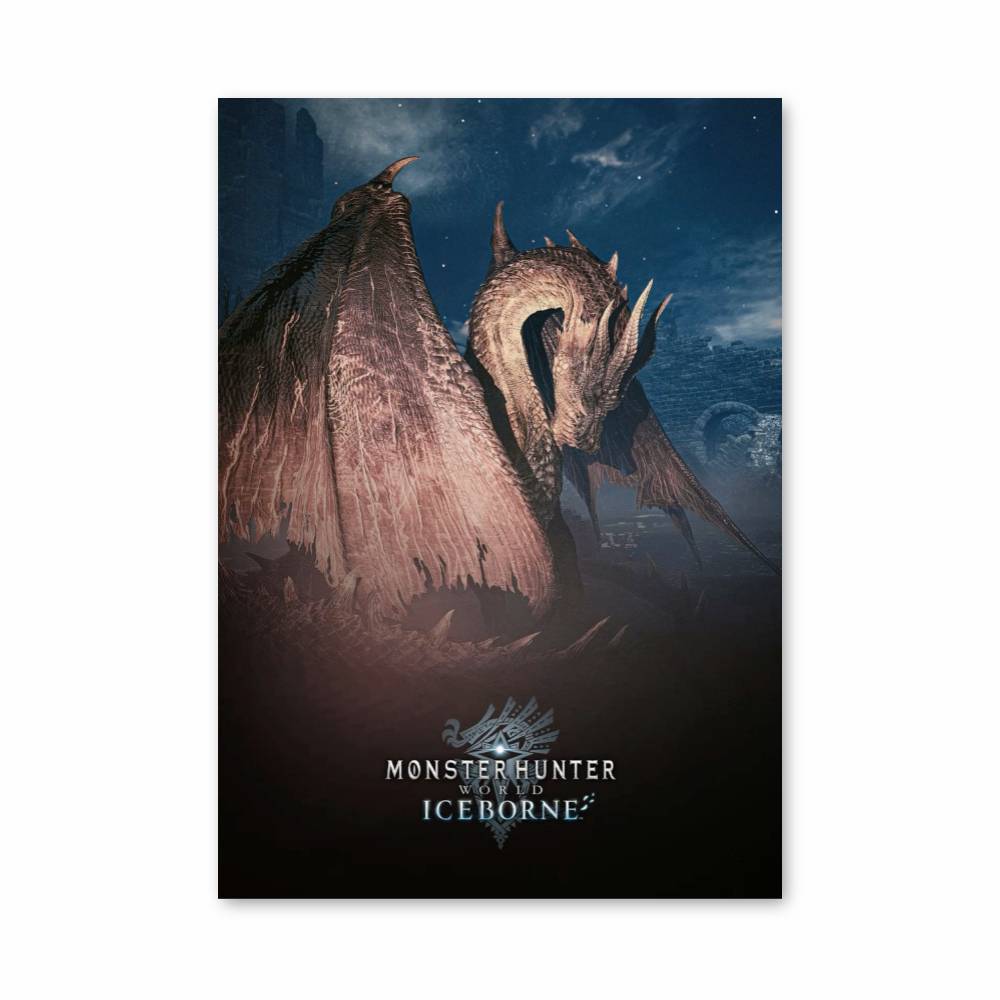 Poster Dragon Glacial – affiche Monster Hunter