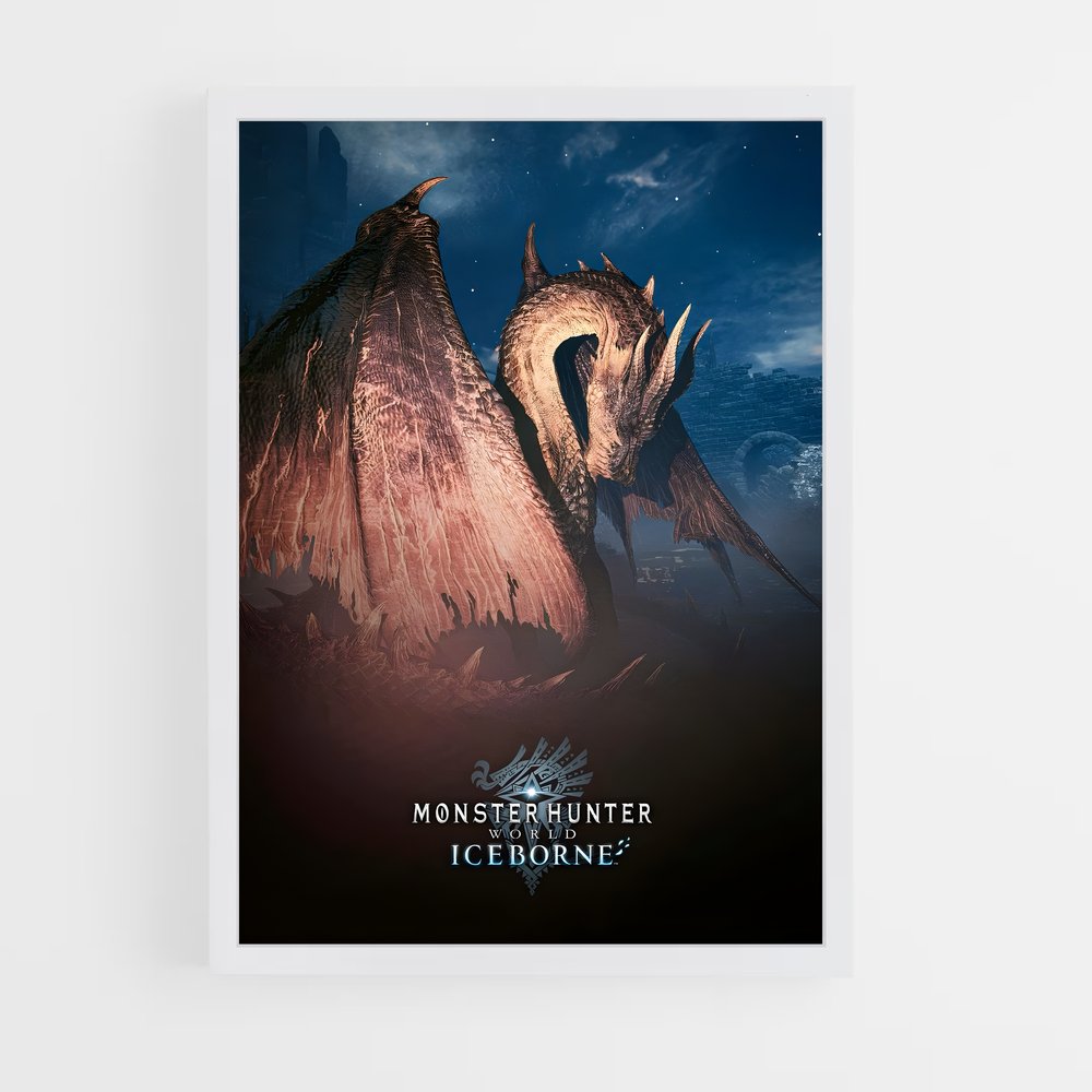 Poster Dragon Glacial – affiche Monster Hunter (vue 3)