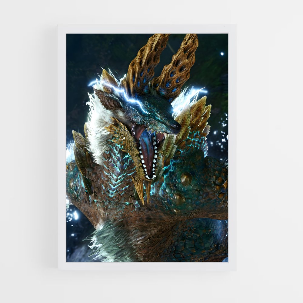 Poster Chasseur de Monstres Électrique – affiche Monster Hunter (vue 3)