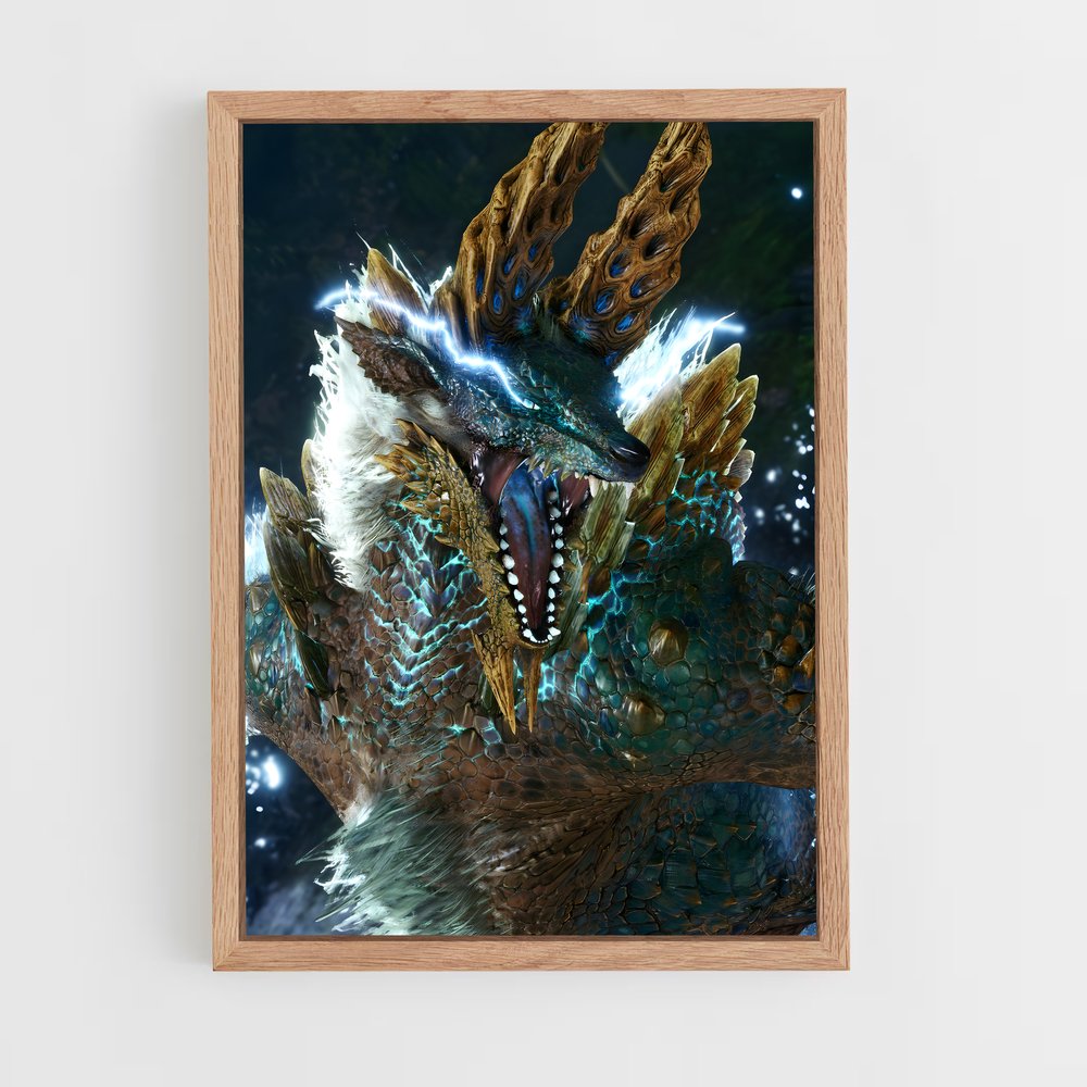Poster Chasseur de Monstres Électrique – affiche Monster Hunter (vue 4)