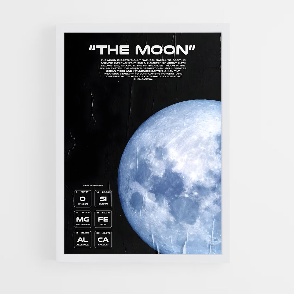 Poster La Lune Cosmique (vue 3)