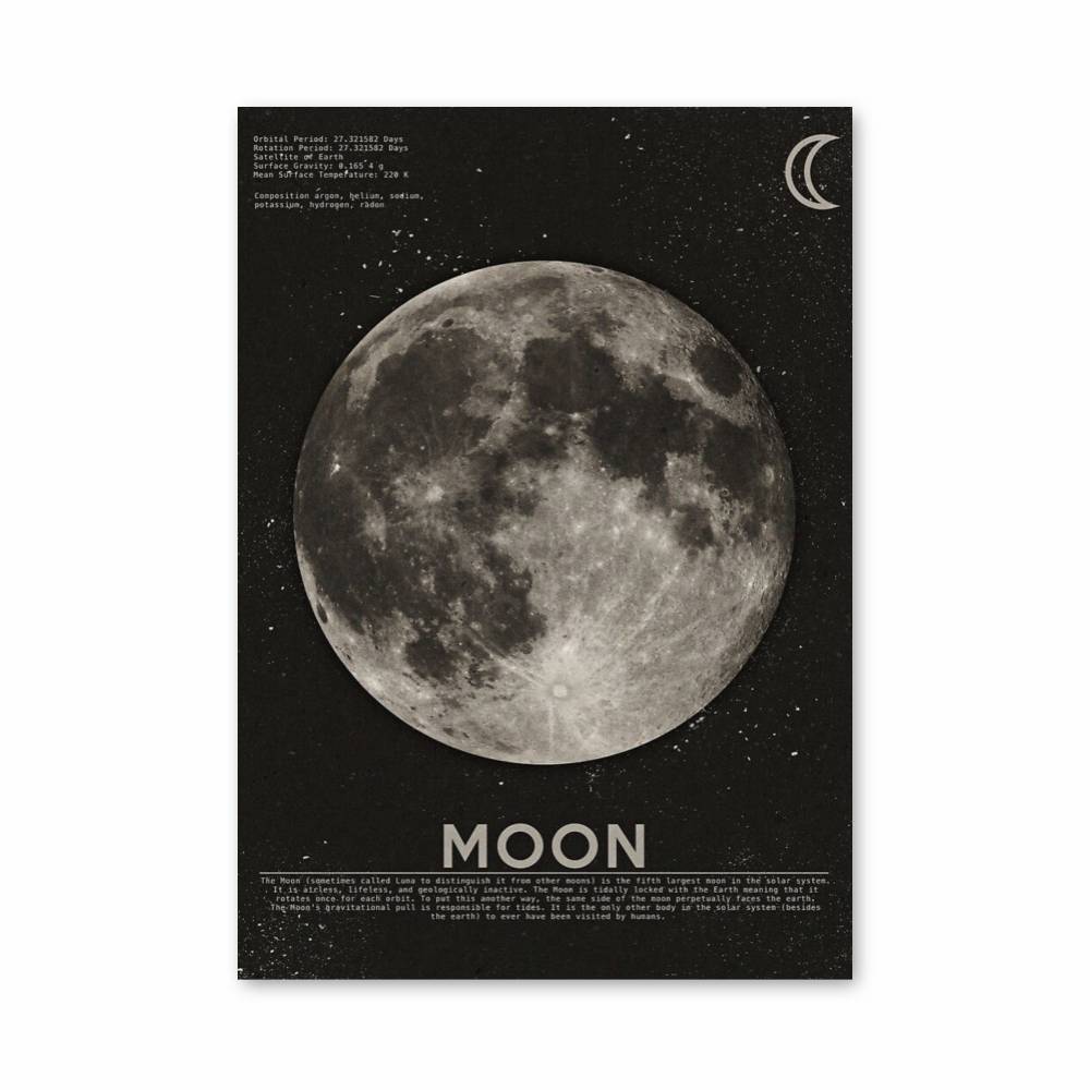 Poster Lune Sombre