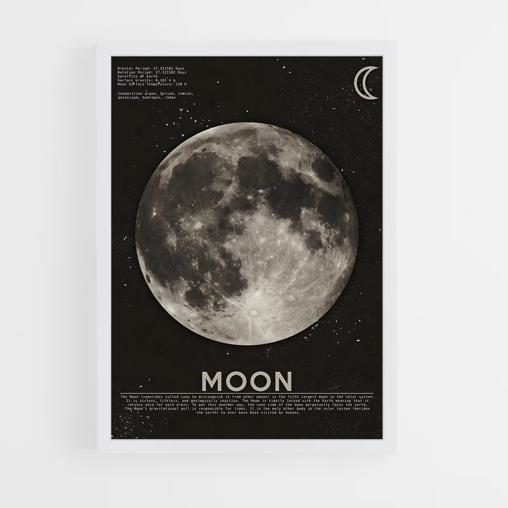 Poster Lune Sombre (vue 3)