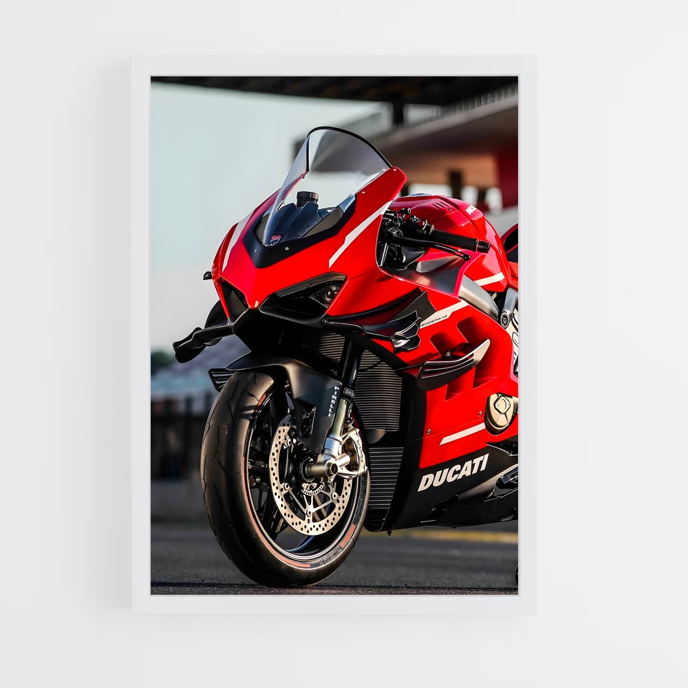Poster Superleggera V4 – affiche Ducati (vue 3)