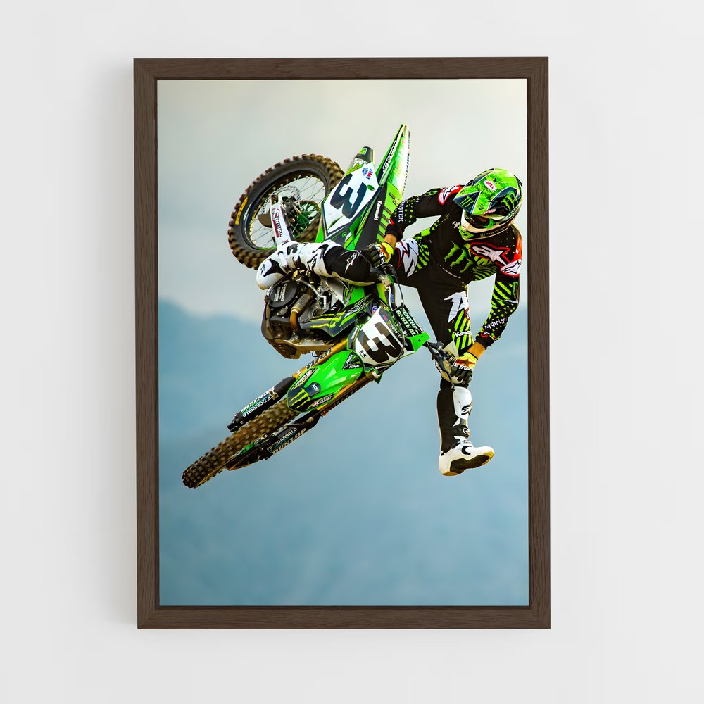 Poster Saut Acrobatique Moto-Cross – affiche Moto Cross (vue 5)