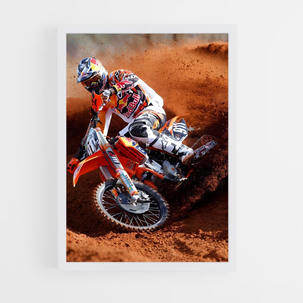 Poster Élan Off-Road – affiche Moto Cross (vue 3)