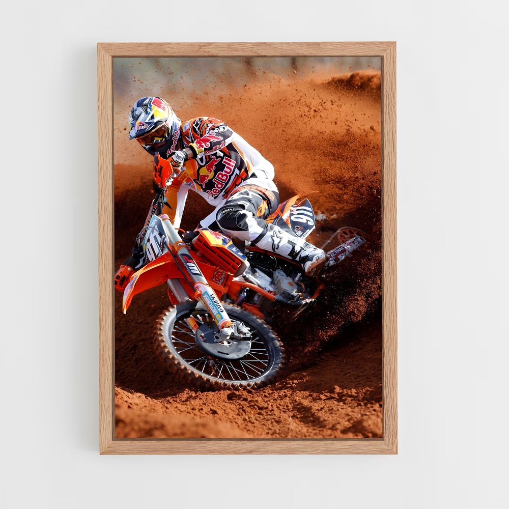 Poster Élan Off-Road – affiche Moto Cross (vue 4)