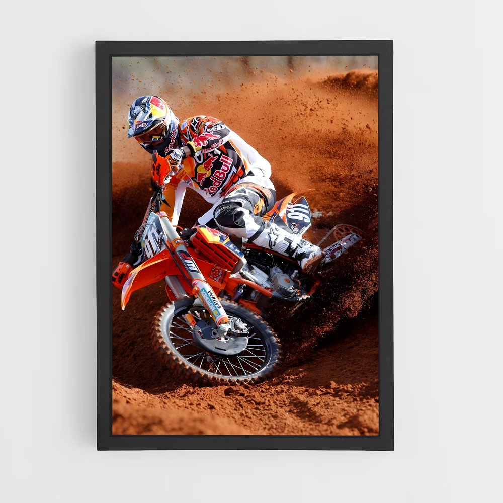 Poster Élan Off-Road – affiche Moto Cross (vue 2)