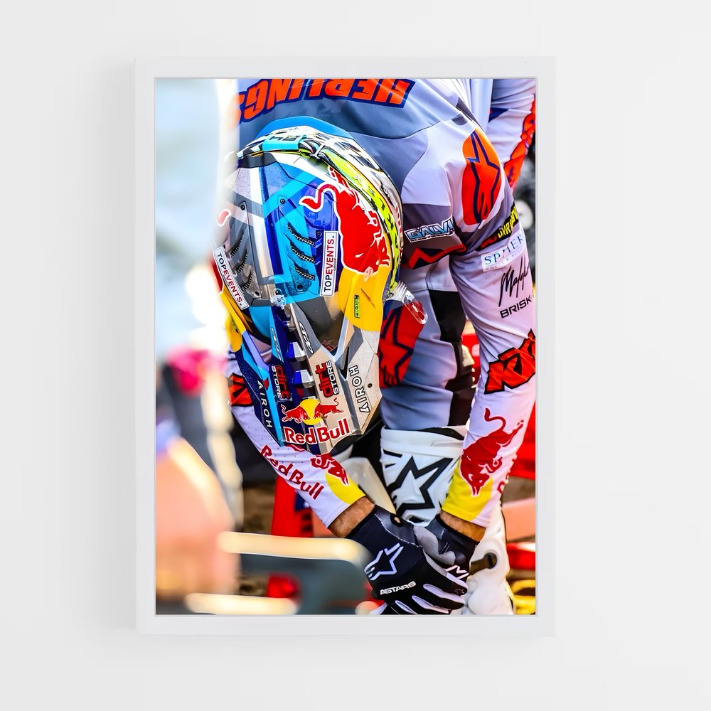 Poster Motocross Énergie – affiche Moto Cross (vue 3)