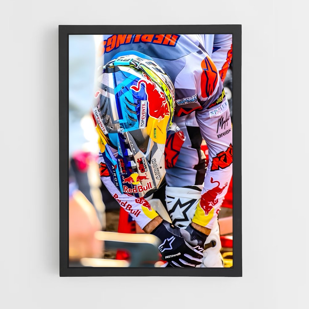 Poster Motocross Énergie – affiche Moto Cross (vue 2)