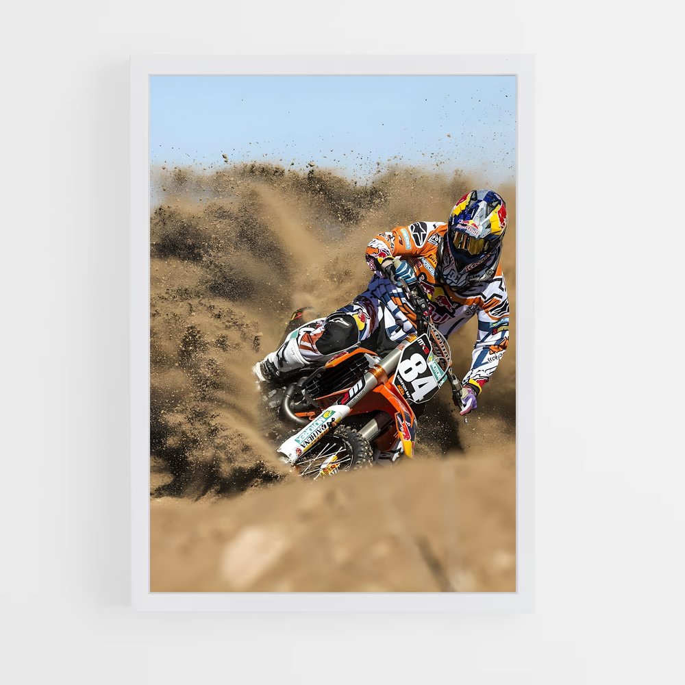 Poster Vitesse Off-Road – affiche Moto Cross (vue 3)