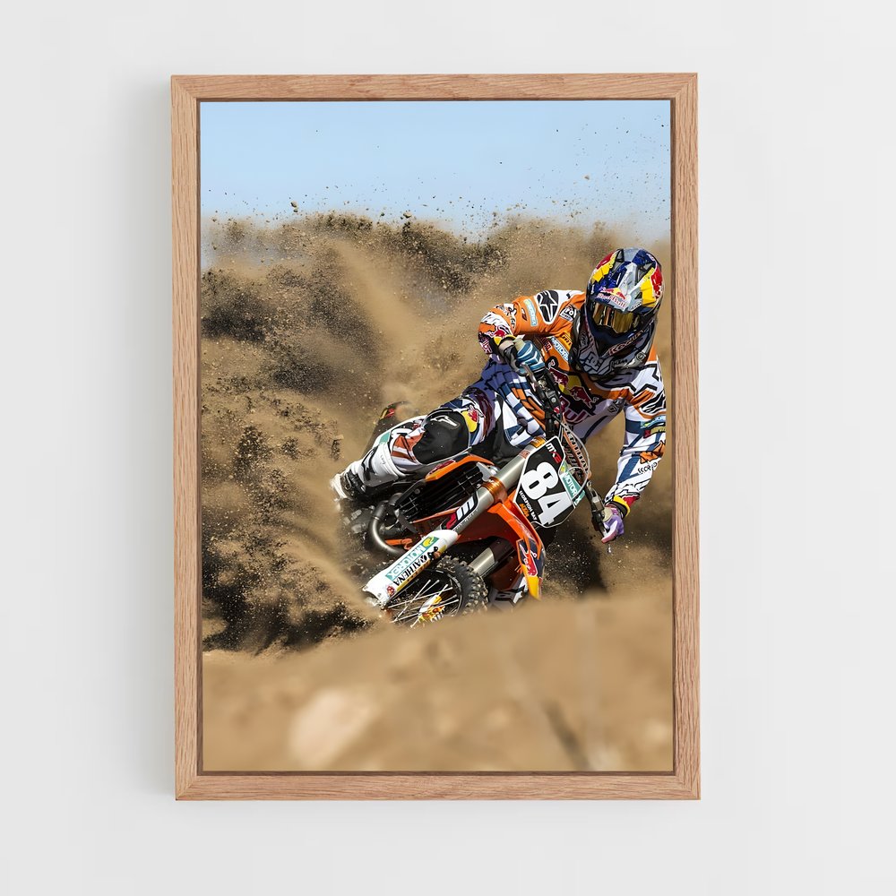 Poster Vitesse Off-Road – affiche Moto Cross (vue 4)