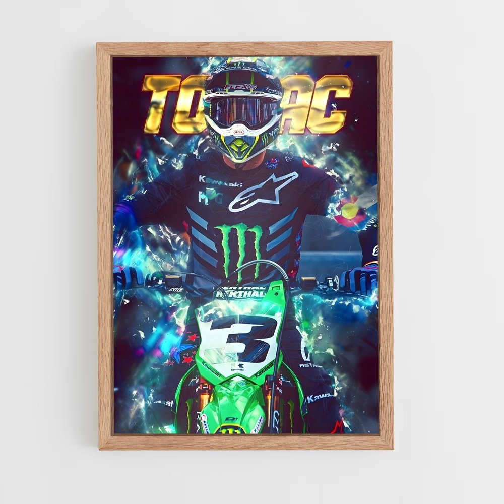 Poster Énergie Motocross – affiche Moto Cross (vue 4)