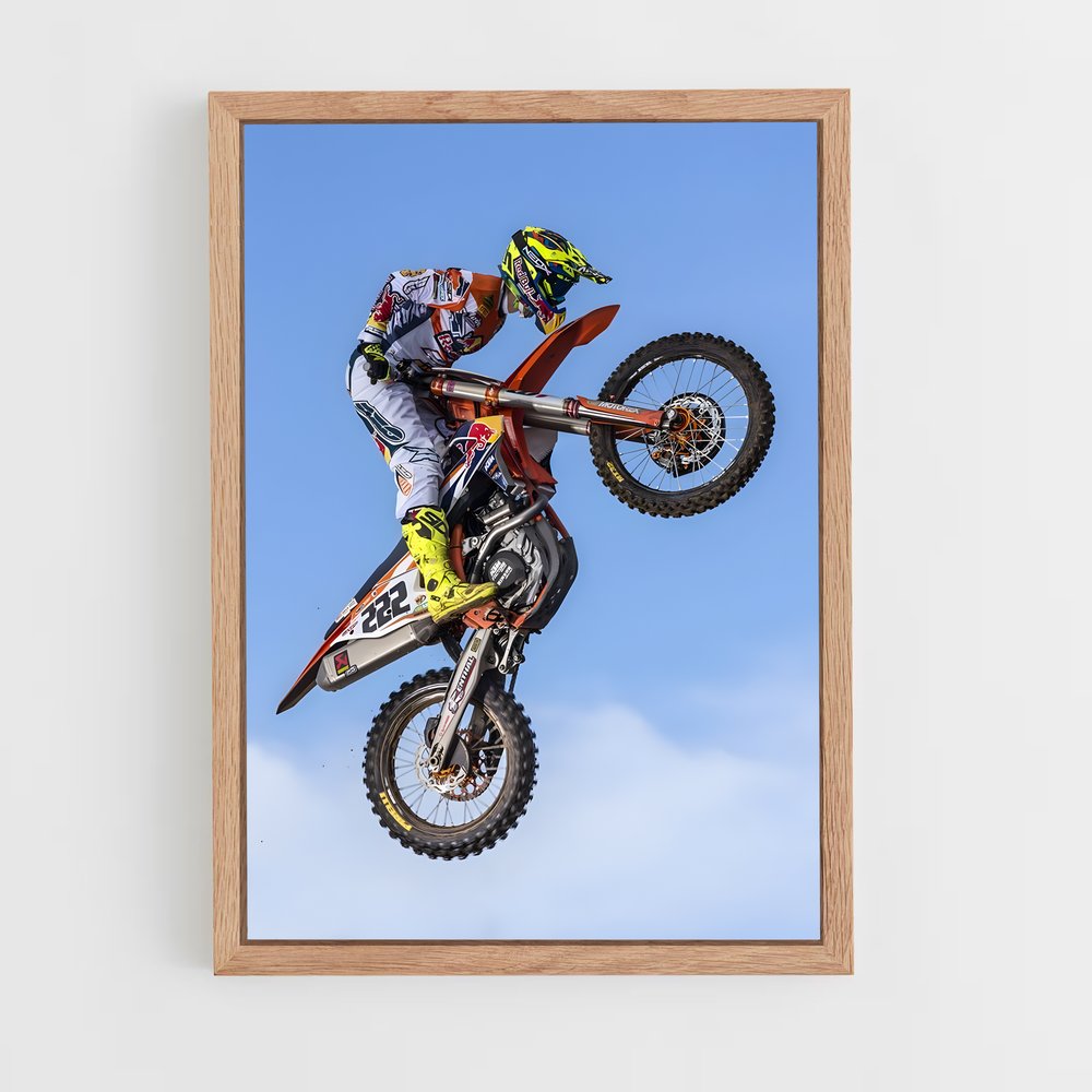 Poster Élan Rugissant – affiche Moto Cross (vue 4)