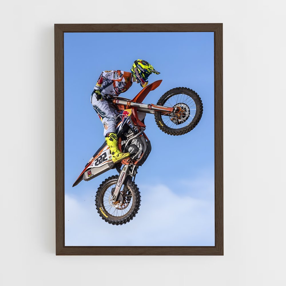 Poster Élan Rugissant – affiche Moto Cross (vue 5)