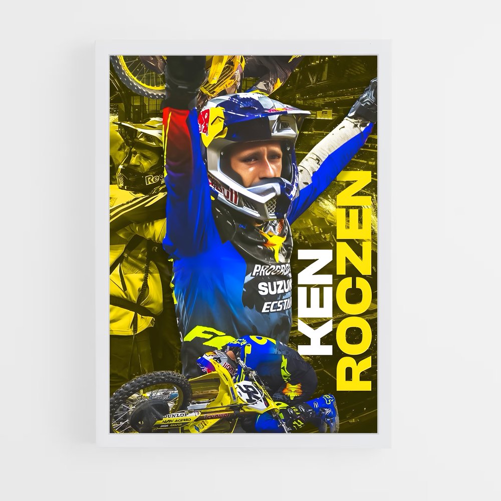 Poster Champion Motocross – affiche Moto Cross (vue 3)