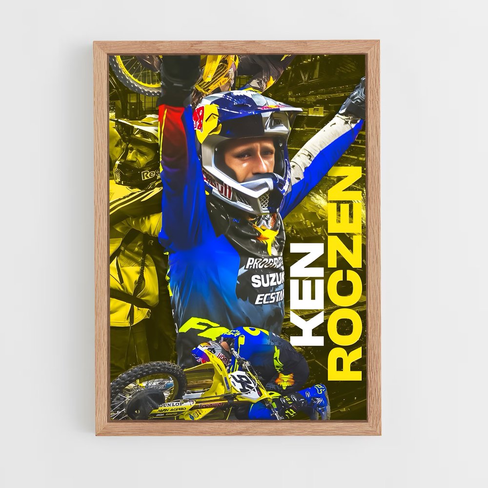 Poster Champion Motocross – affiche Moto Cross (vue 4)