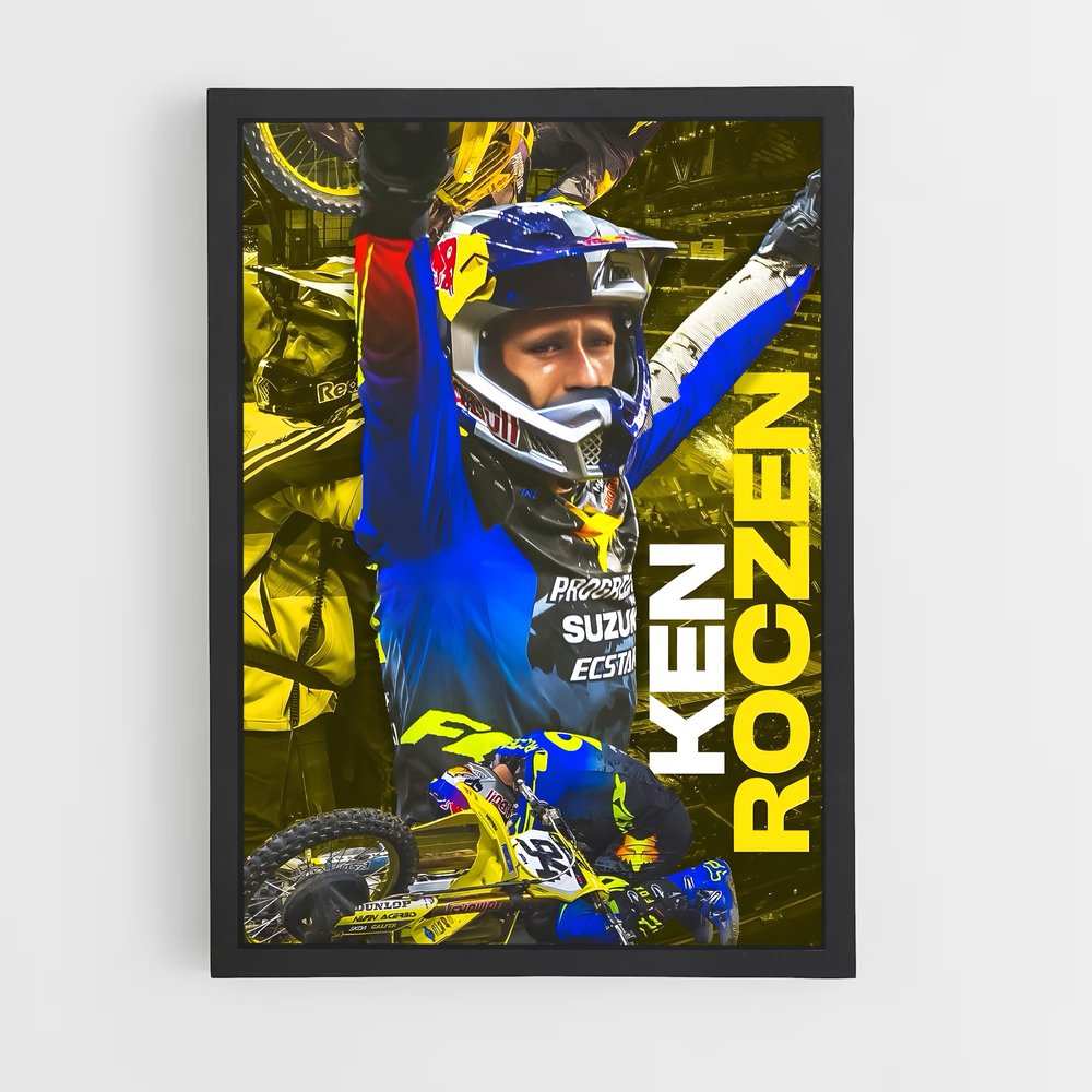 Poster Champion Motocross – affiche Moto Cross (vue 2)