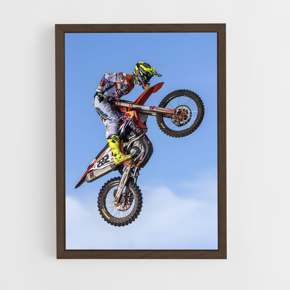 Poster Saut Vertigineux – affiche Moto Cross (vue 5)