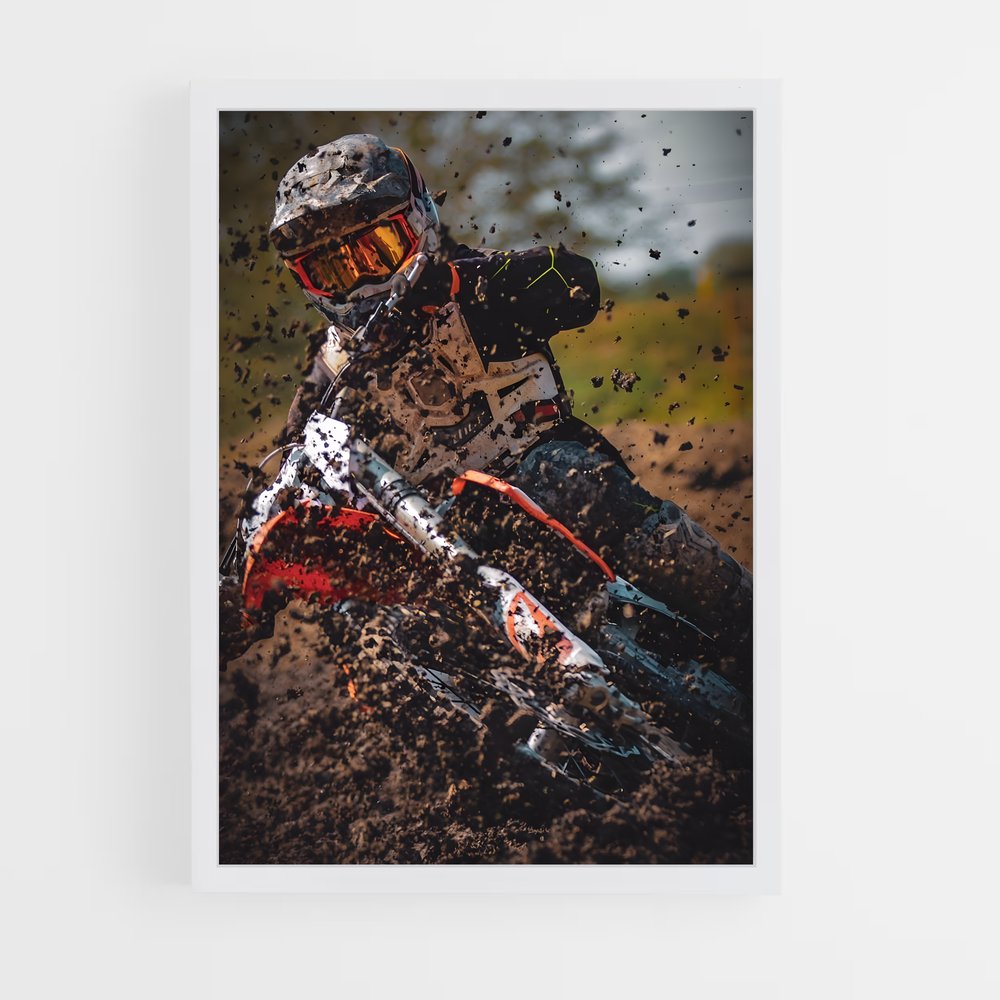 Poster Frénésie de Terre – affiche Moto Cross (vue 3)