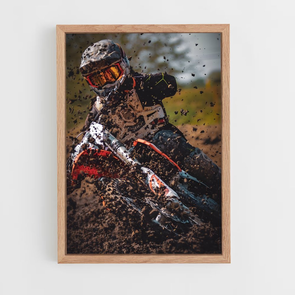 Poster Frénésie de Terre – affiche Moto Cross (vue 4)