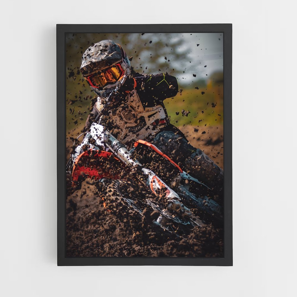 Poster Frénésie de Terre – affiche Moto Cross (vue 2)