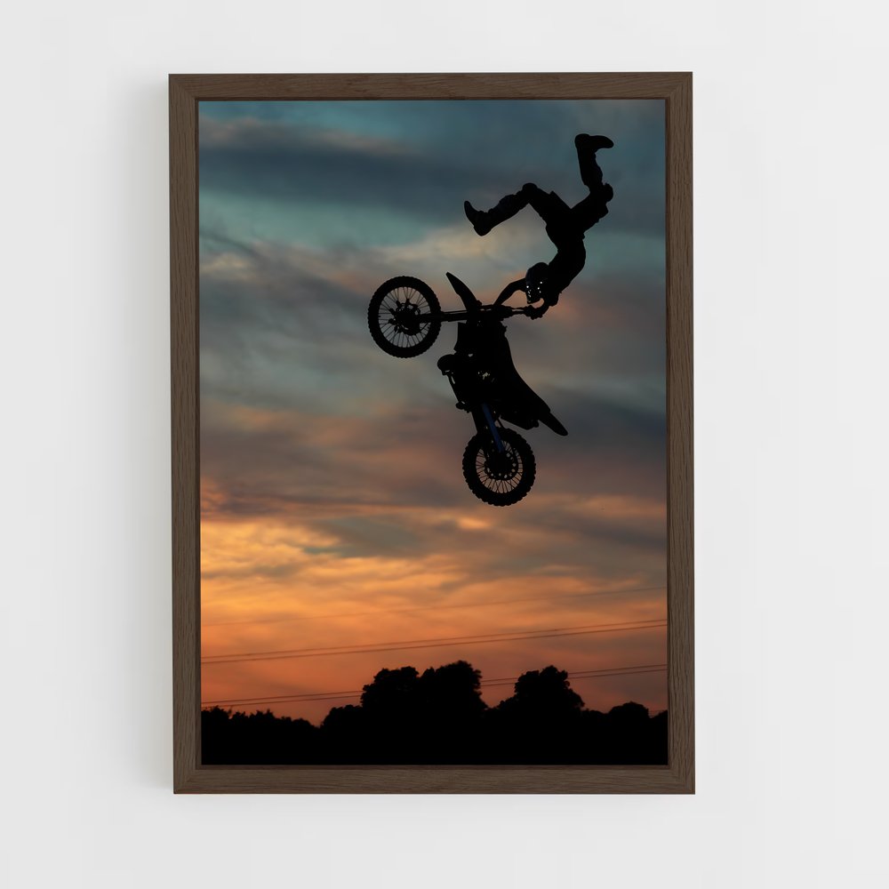 Poster Acrobatie Céleste – affiche Moto Cross (vue 5)