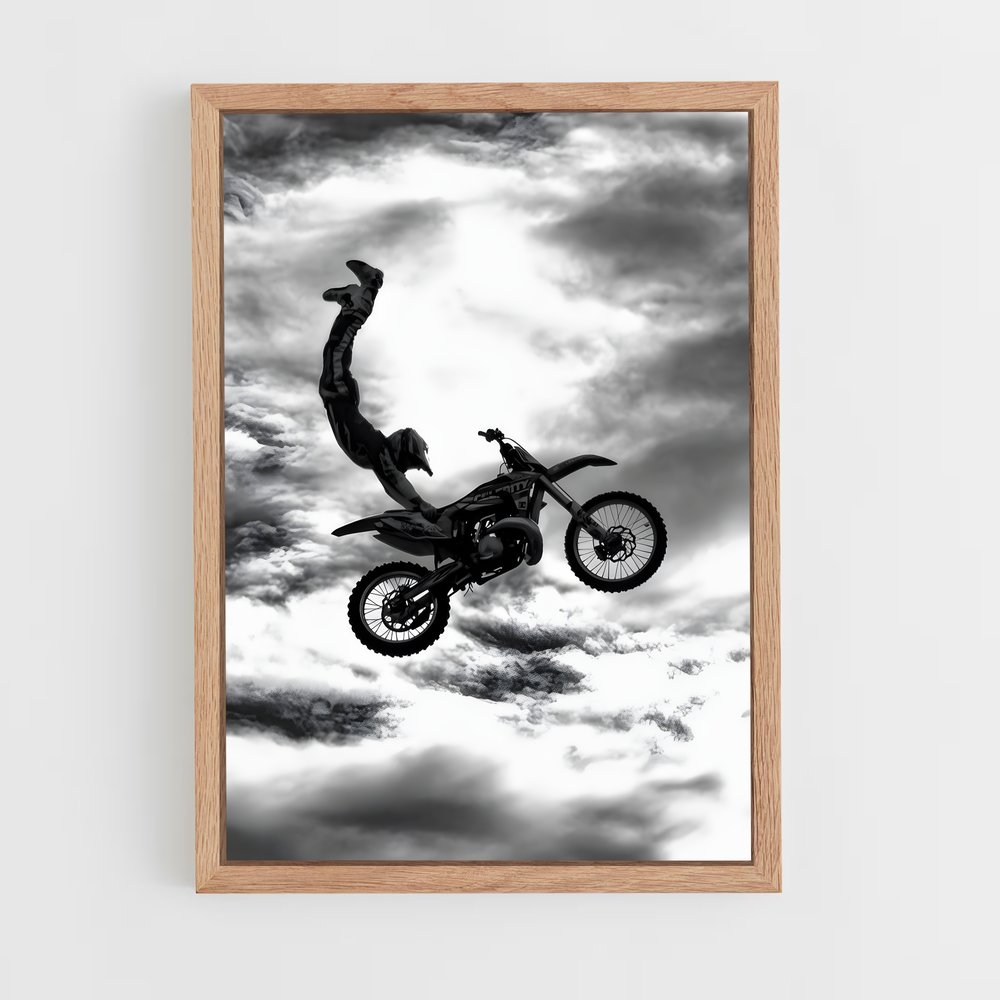 Poster Frisson Acrobatie – affiche Moto Cross (vue 4)