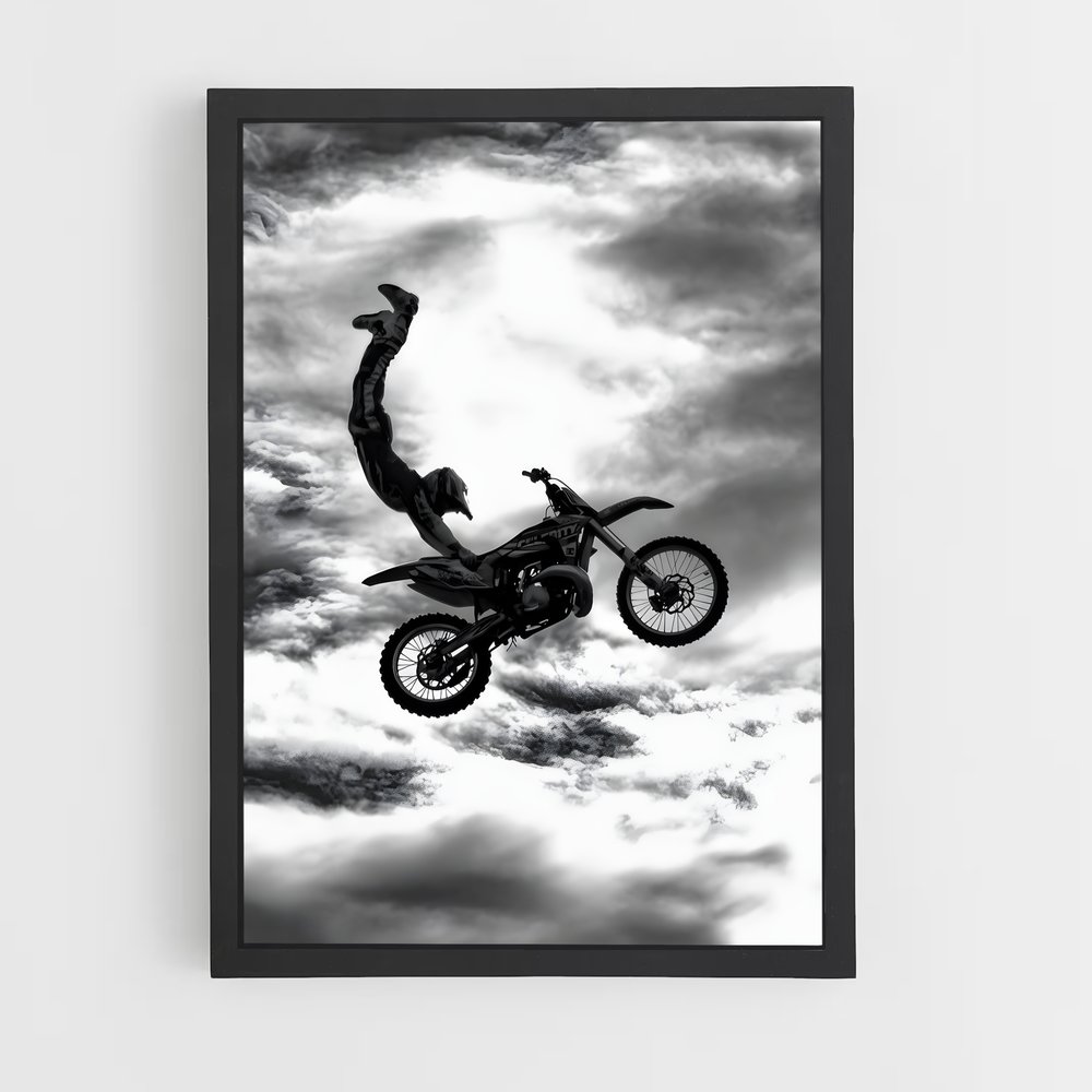 Poster Frisson Acrobatie – affiche Moto Cross (vue 2)