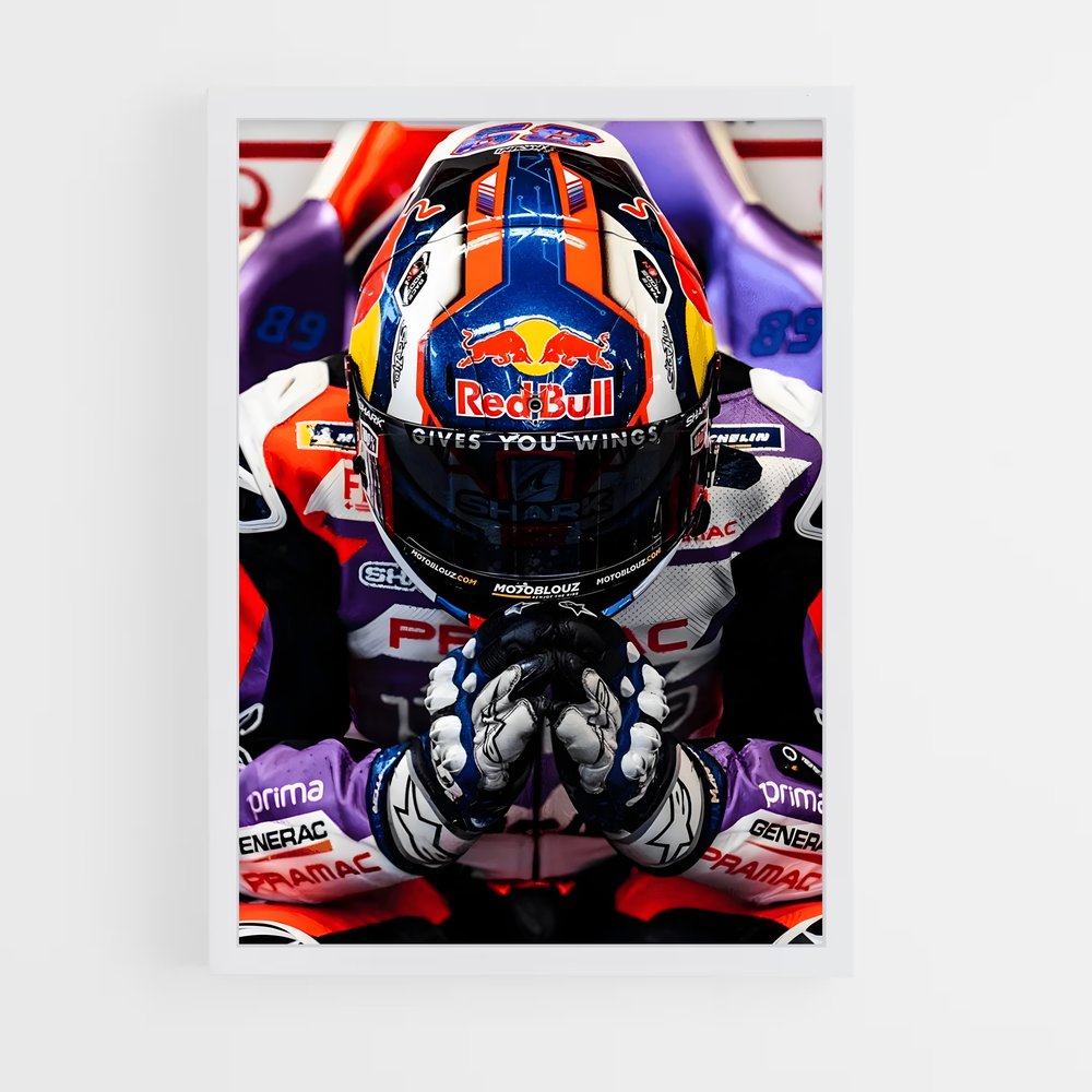 Poster Jorge Martin Prière – affiche Moto GP (vue 3)