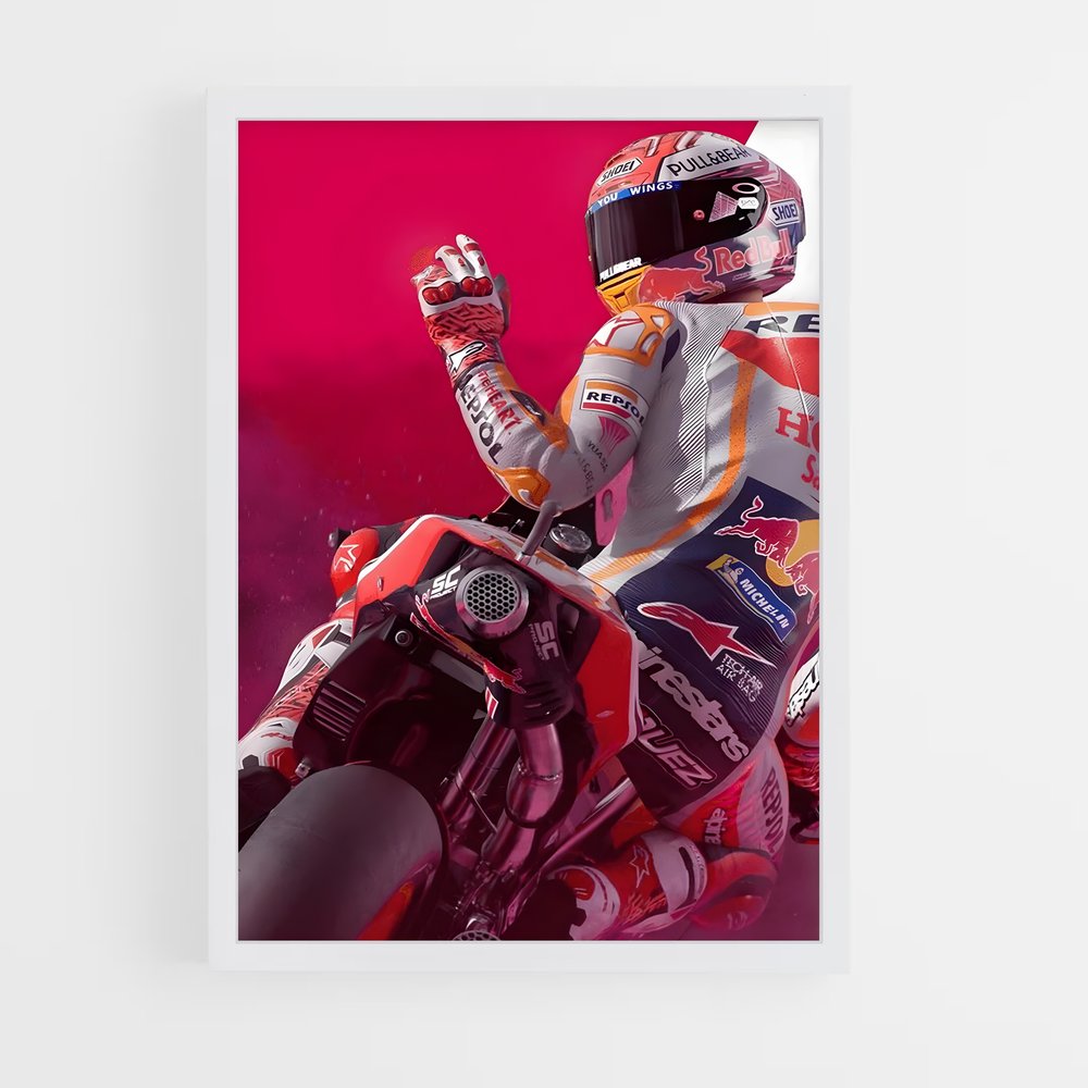 Poster Marc Marquez Espagne – affiche Moto GP (vue 3)