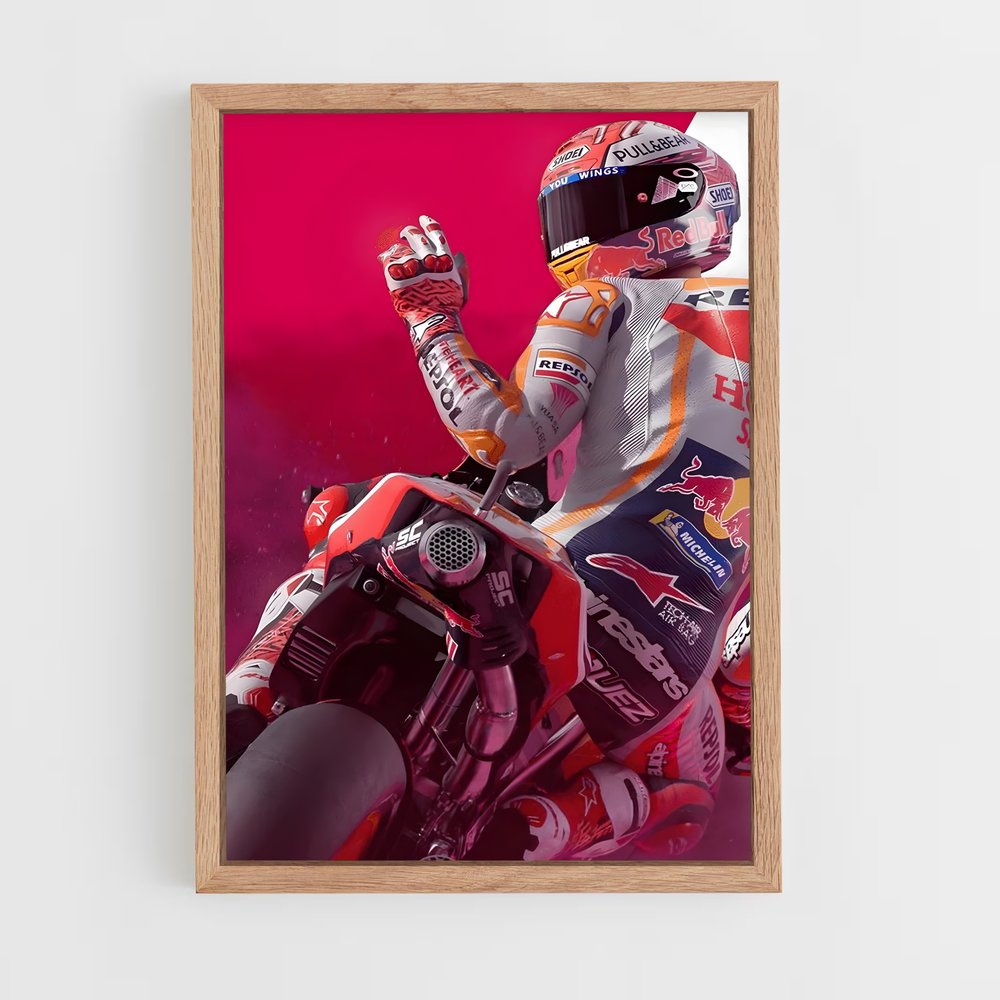 Poster Marc Marquez Espagne – affiche Moto GP (vue 4)