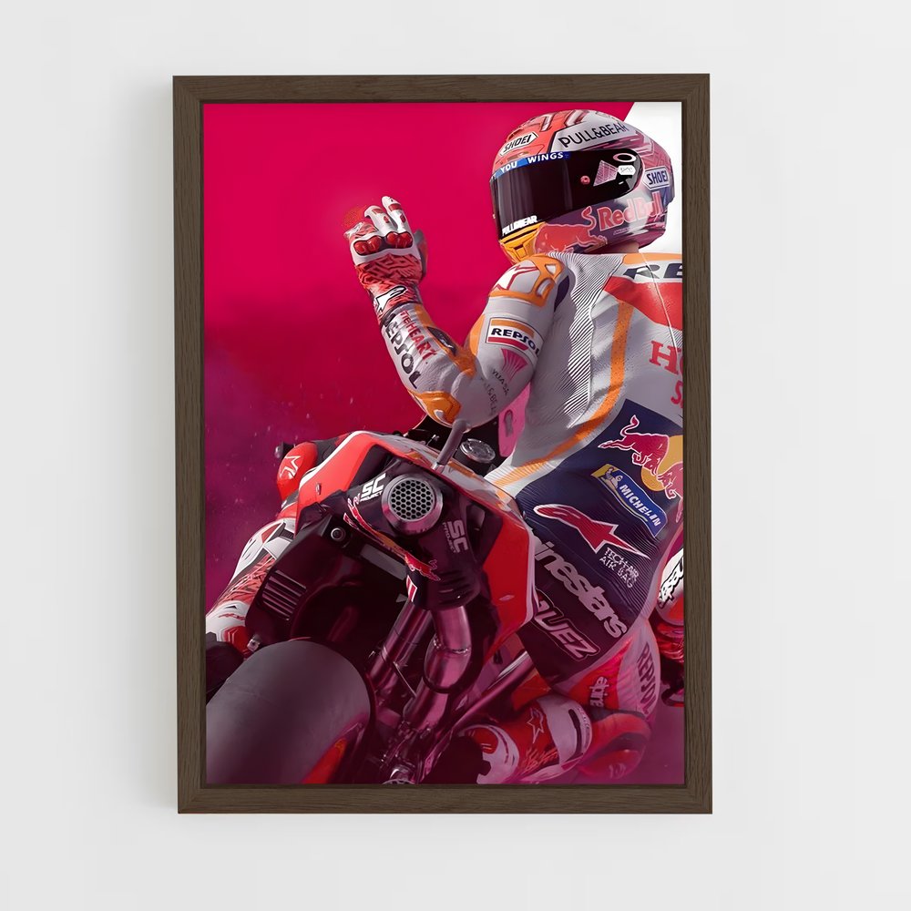 Poster Marc Marquez Espagne – affiche Moto GP (vue 5)