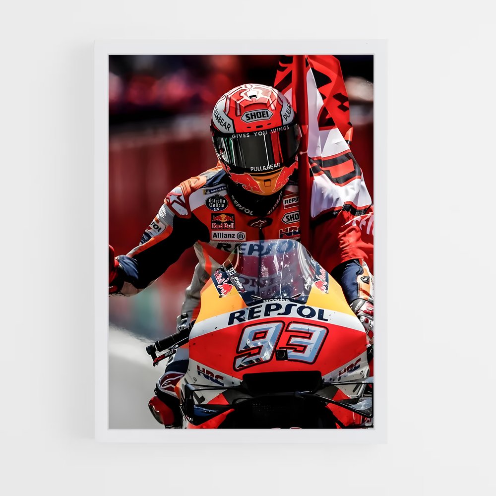 Poster Marquez – affiche Moto GP (vue 3)