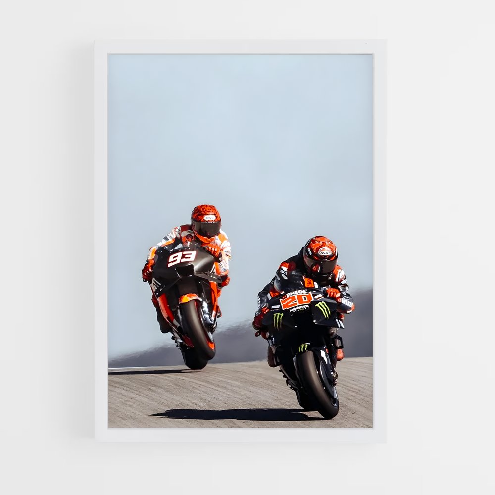 Poster Marquez x Fabio – affiche Moto GP (vue 3)