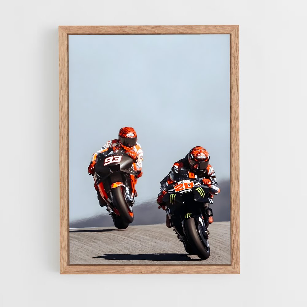Poster Marquez x Fabio – affiche Moto GP (vue 4)
