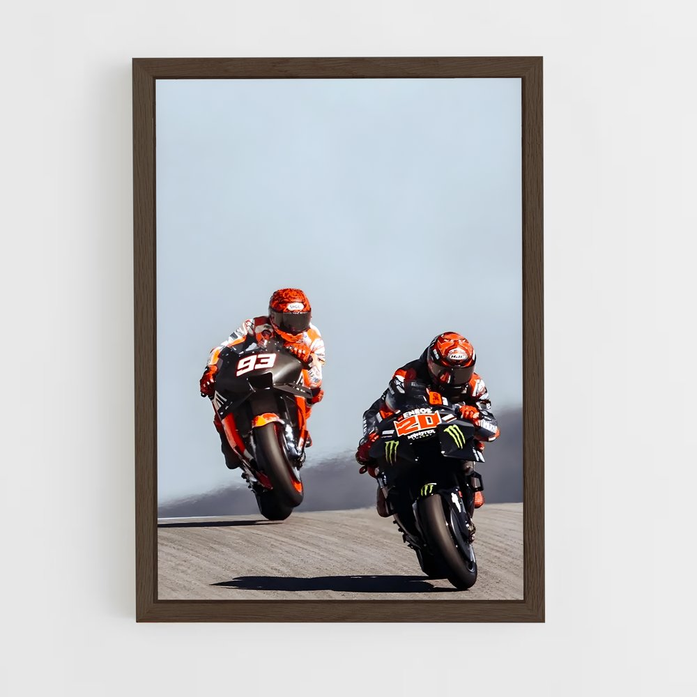 Poster Marquez x Fabio – affiche Moto GP (vue 5)