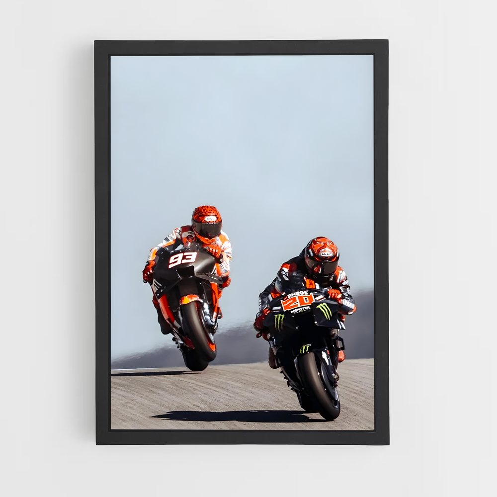 Poster Marquez x Fabio – affiche Moto GP (vue 2)