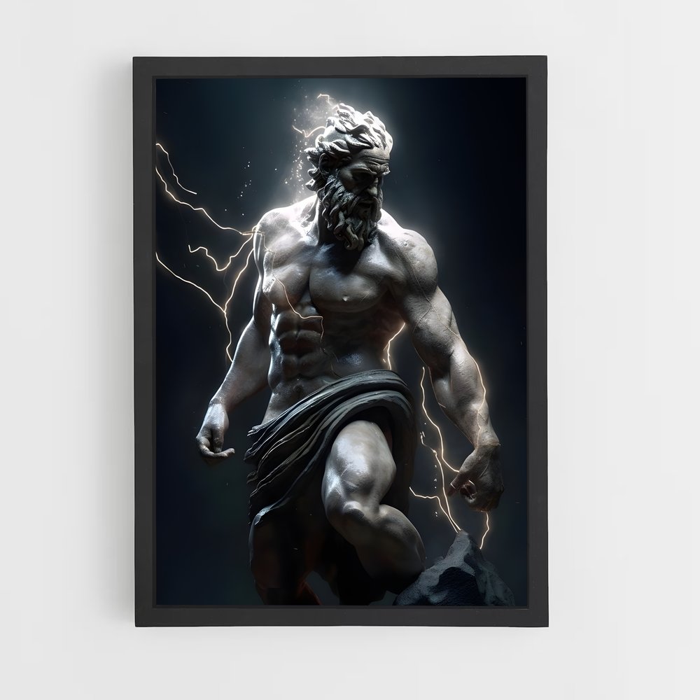 Poster Mr Olympia Zeus – affiche Musculation (vue 2)