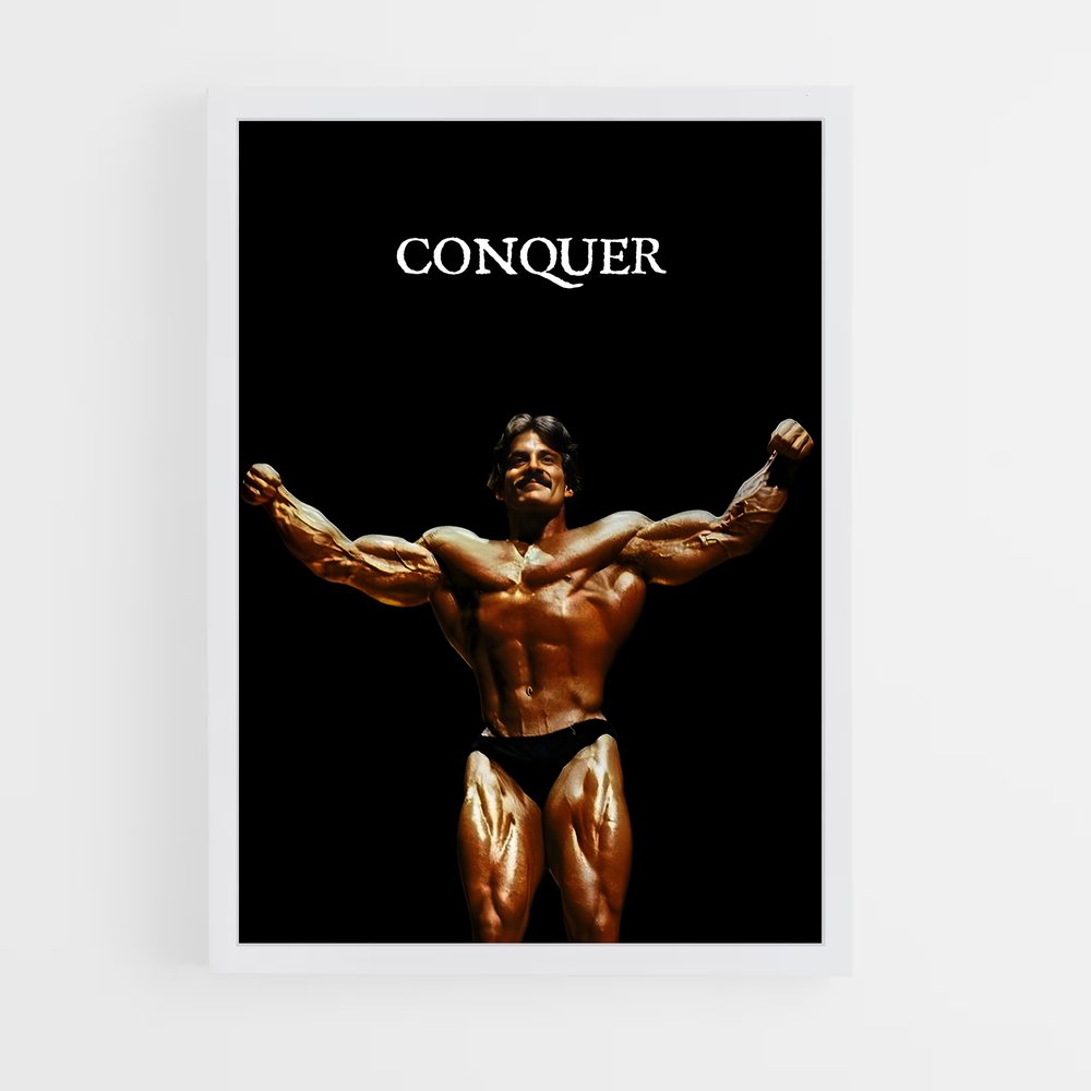 Poster Mr Olympia Conquer – affiche Musculation (vue 3)