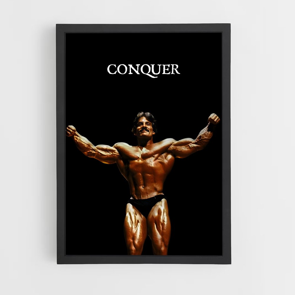 Poster Mr Olympia Conquer – affiche Musculation (vue 2)